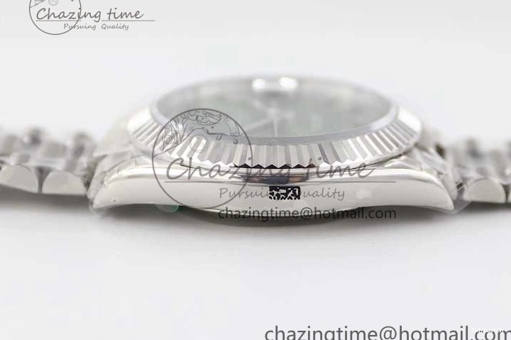 SS 904L Steel 40mm Roman Day Edition Best on 1:1 TWF Green A2836 SS Dial Date Bracelet 0123